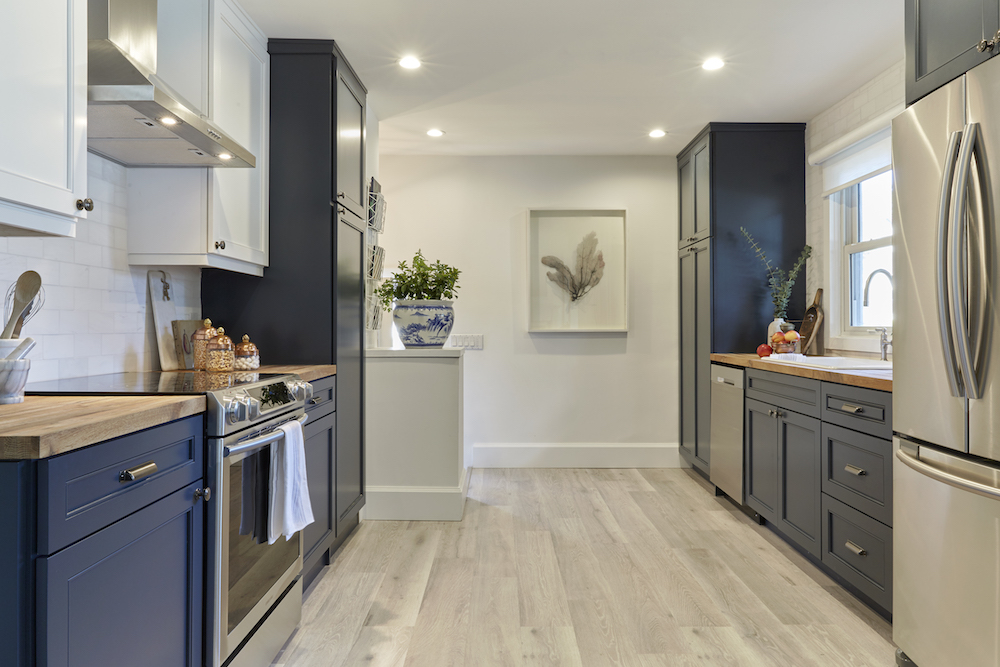 A beautiful renovation of lighting is making a good impact on the looks of the cabinets.